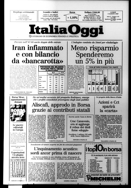 Italia oggi : quotidiano di economia finanza e politica